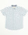 Image #1 - Cody James Toddler Boys' Outlaw Pass Striped Print Short Sleeve Snap Western Shirt, White, hi-res