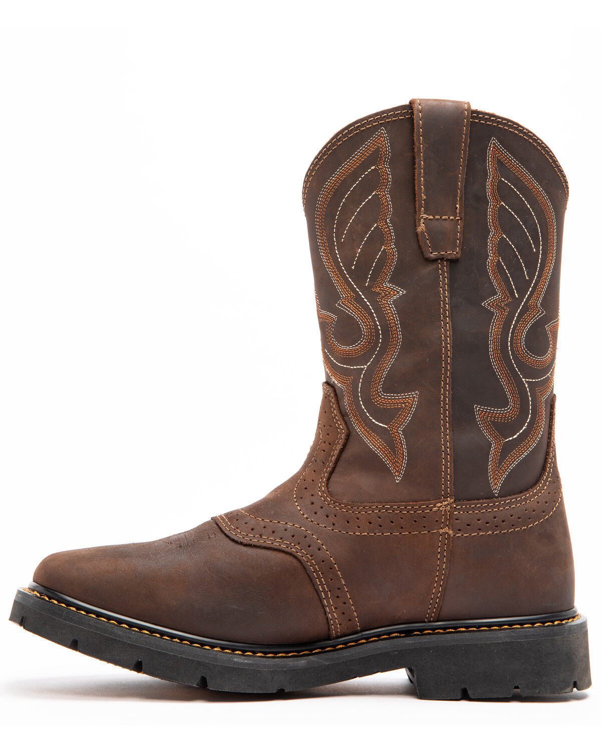 Image #3 - Cody James Men's 11" Mustang Saddle Waterproof Western Work Boots - Soft Toe, Dark Brown, hi-res
