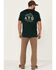 Image #3 - ATG by Wrangler Men's Morel Utility Asymmetric Cargo Pants, Brown, hi-res