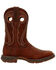 Image #2 - Durango Women's Chestnut Lady Rebel Performance Western Boots - Square Toe, Chestnut, hi-res