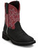 Image #1 - Justin Women's Gypsy Performance Western Boots - Broad Square Toe, Black, hi-res