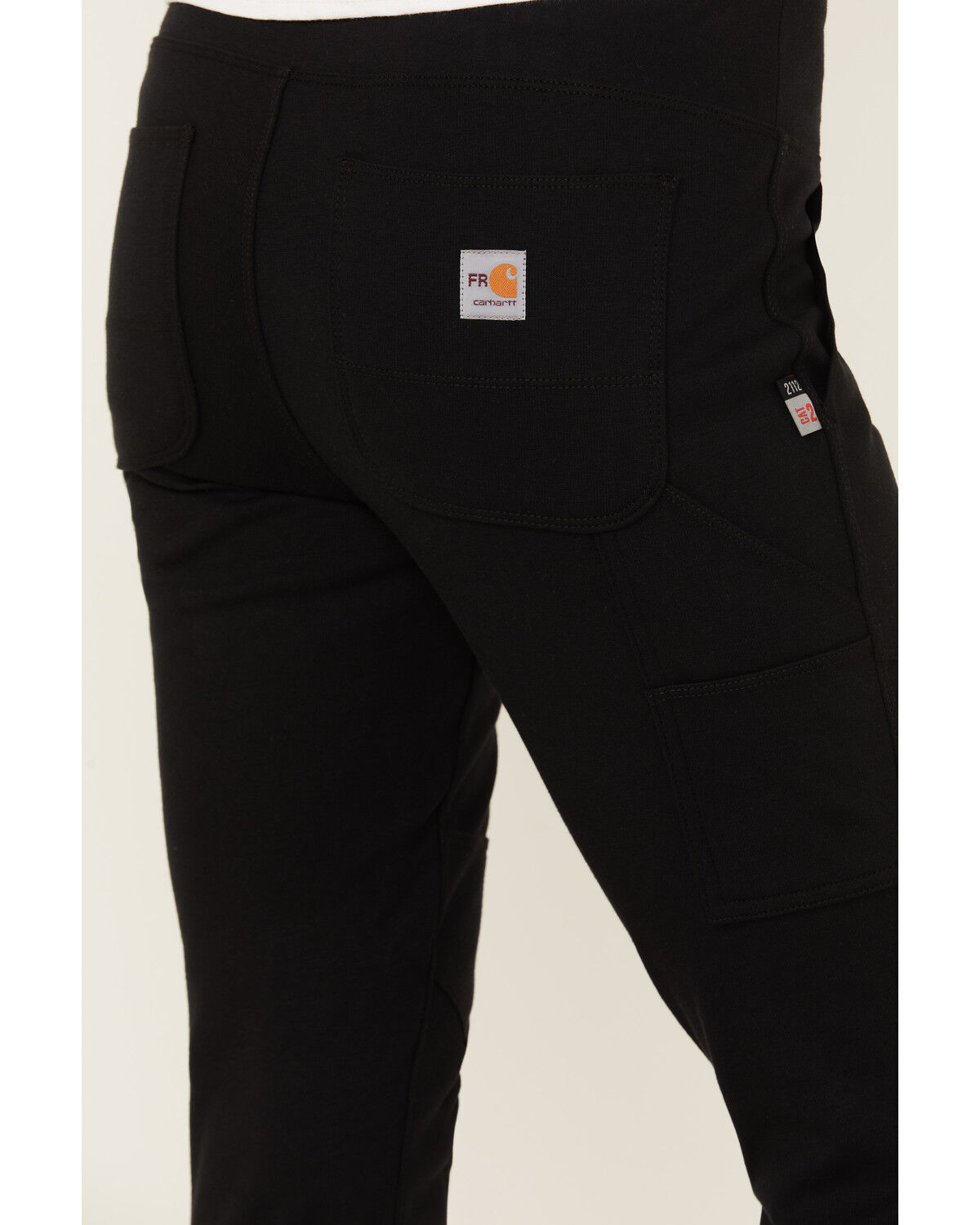 Image #4 - Carhartt Women's FR Force Fitted Midweight Utility Leggings - Tall, Black, hi-res