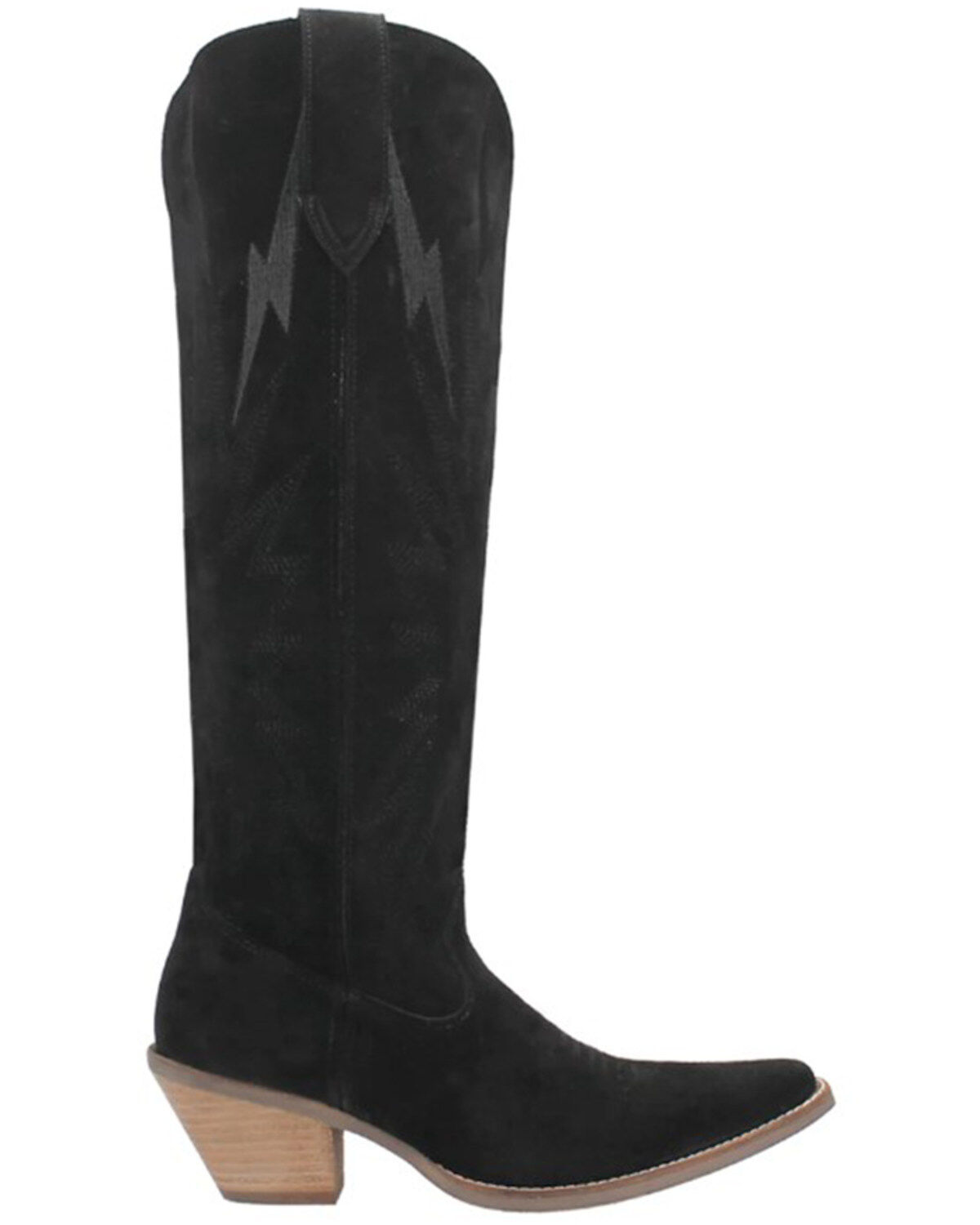 Image #2 - Dingo Women's Thunder Road Western Performance Boots - Snip Toe, Black, hi-res