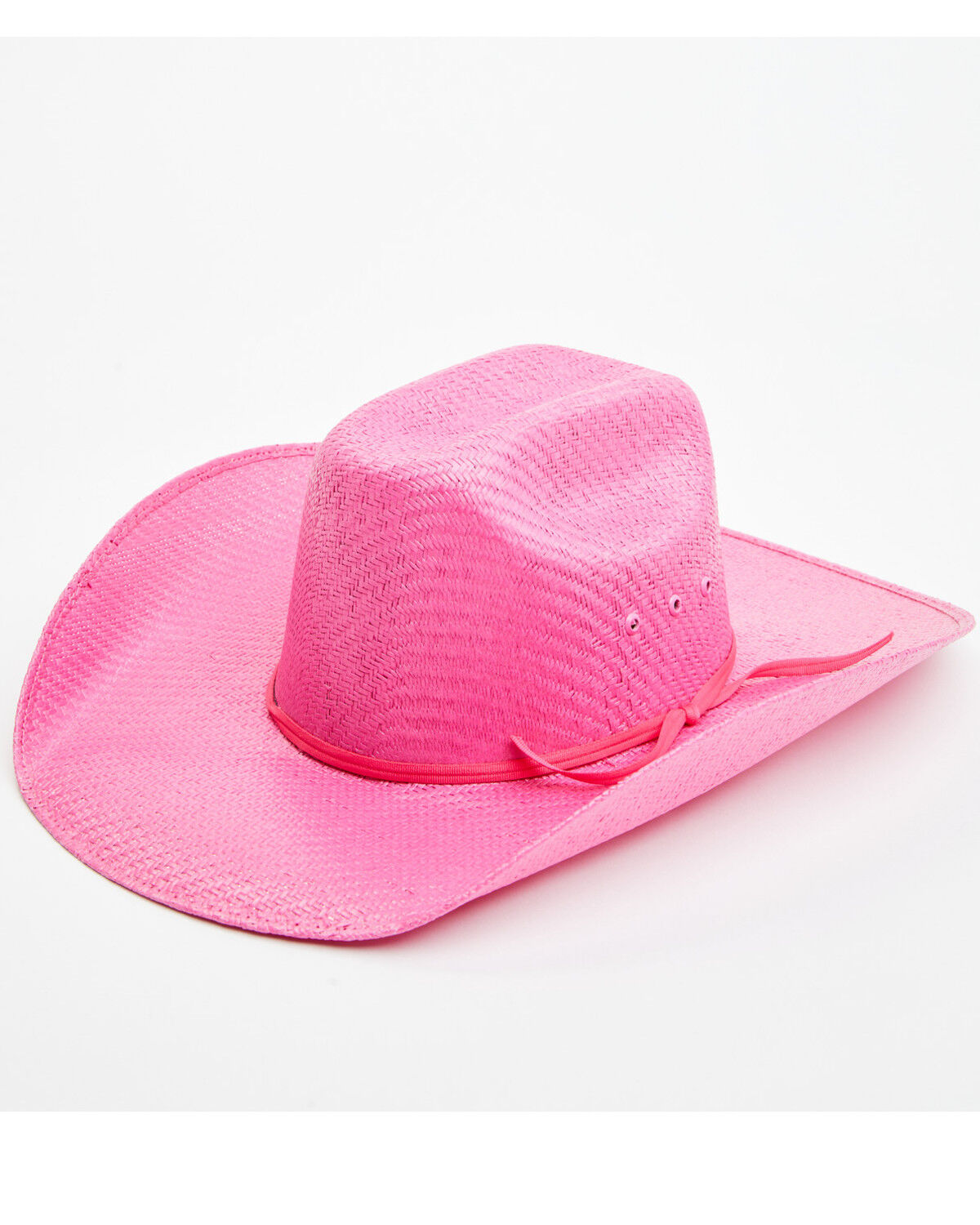 Image #1 - Shyanne Girls' Straw Cowboy Hat, Hot Pink, hi-res