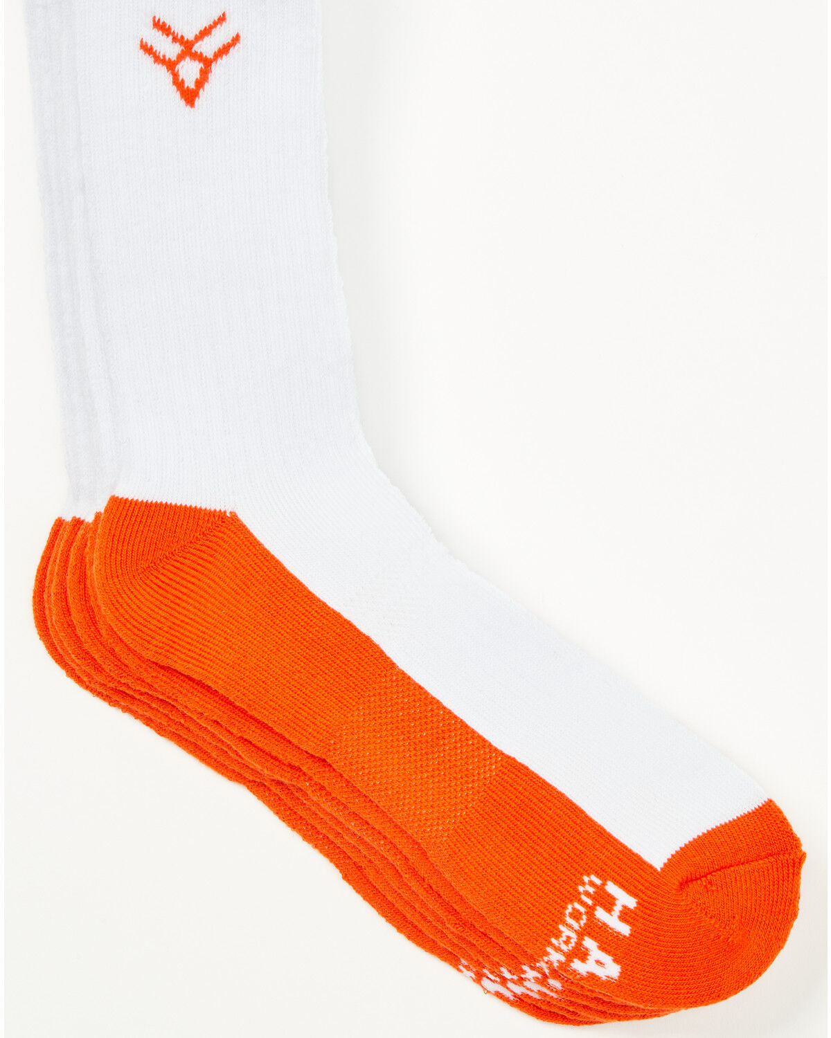 Image #1 - Hawx Men's Steel Toe Crew Socks - 3 Pack, White, hi-res