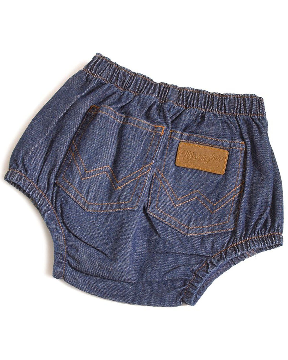 Wrangler Infant Diaper Cover Jeans, Indigo, hi-res
