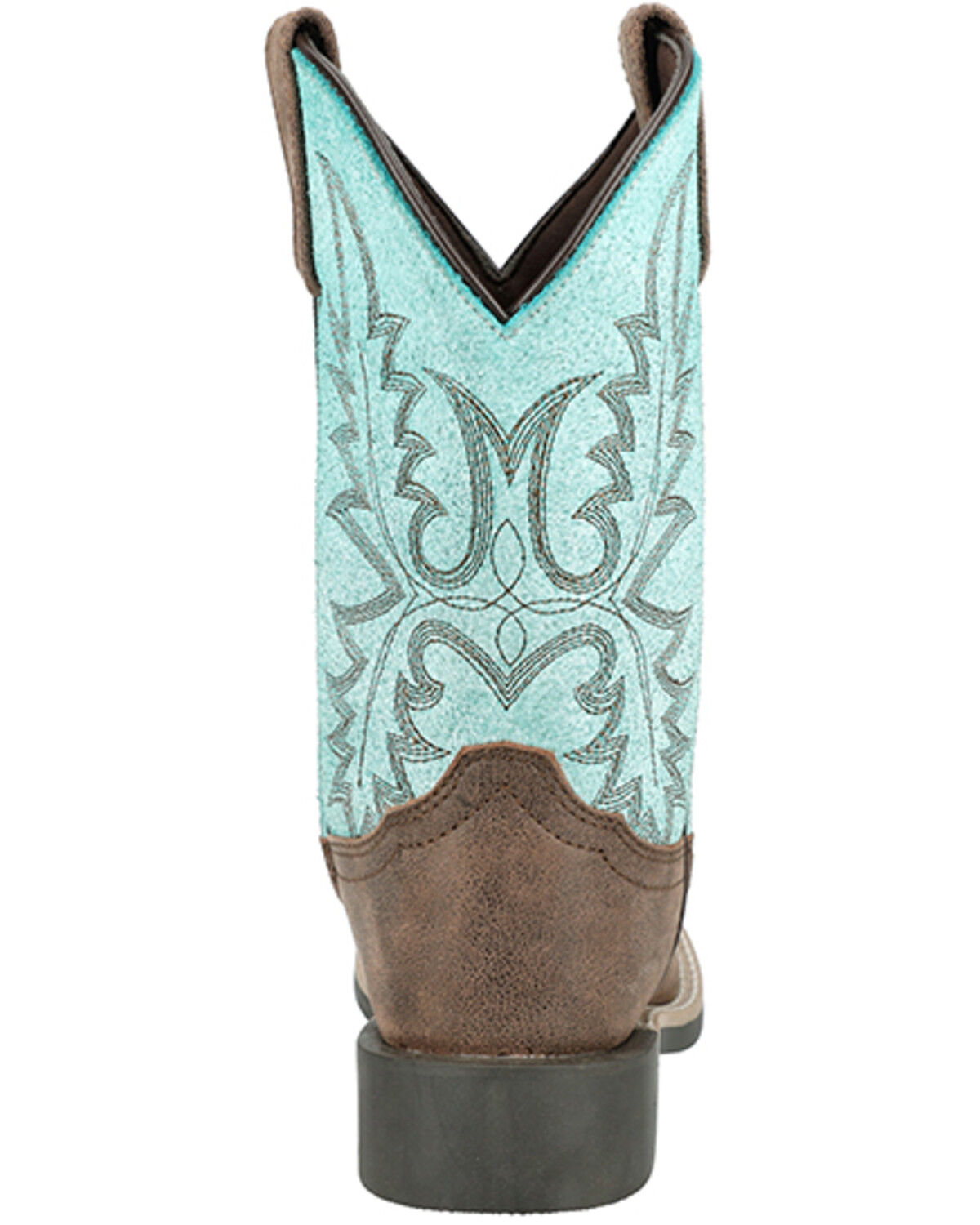 Image #5 - Smoky Mountain Girls' Rustic Rider Western Boots - Broad Square Toe, Brown, hi-res
