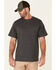 Image #1 - Hawx Men's Solid Charcoal Forge Short Sleeve Work Pocket T-Shirt - Big, Charcoal, hi-res