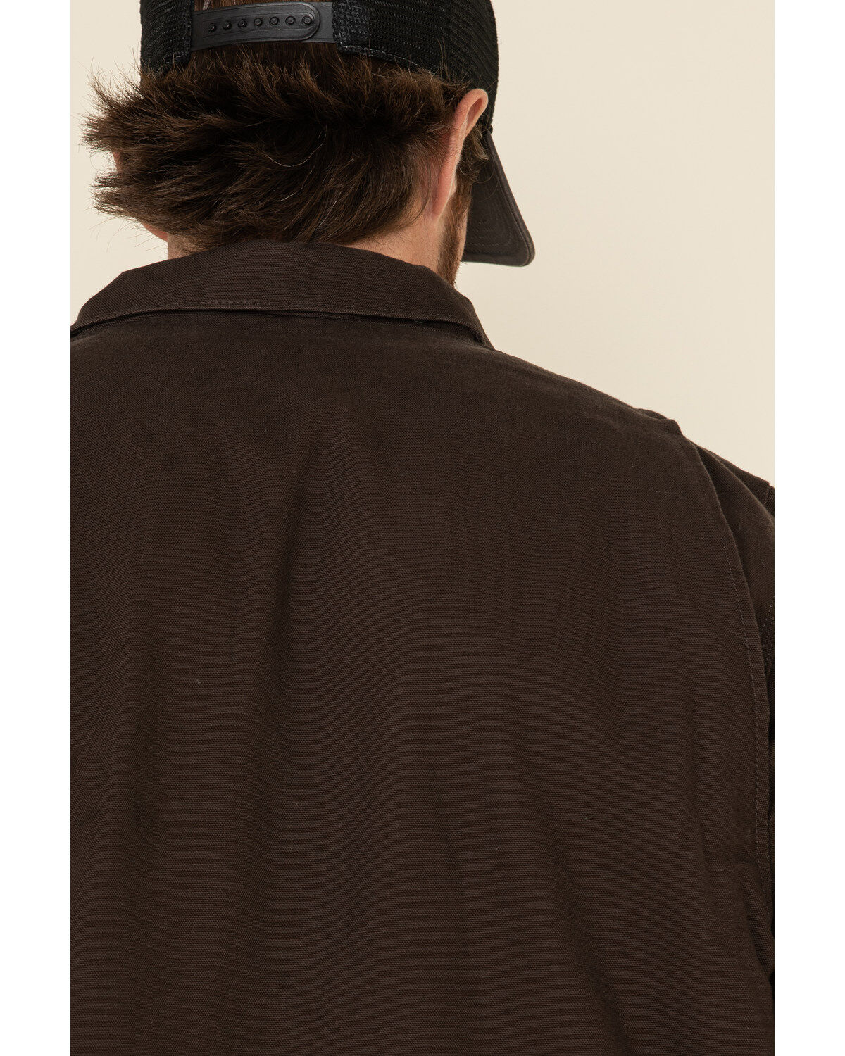 Image #5 - Carhartt Men's Dark Brown Washed Duck Sherpa Lined Work Coat - Tall, Dark Brown, hi-res