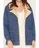Image #3 - Wrangler Women's Faux Fur Wrange Coat, Medium Wash, hi-res