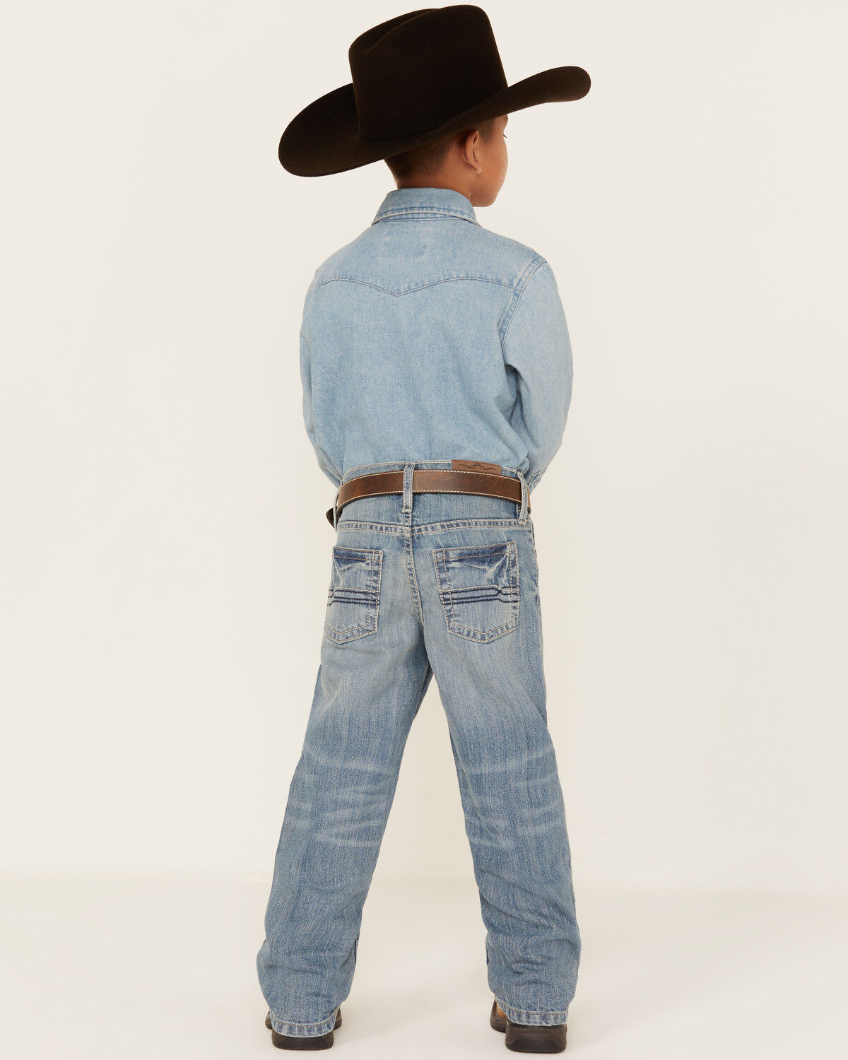 Image #3 - Cody James Boys' Hamshackle Light Wash Relaxed Boot Denim Jeans - Sizes 8-20, Light Wash, hi-res