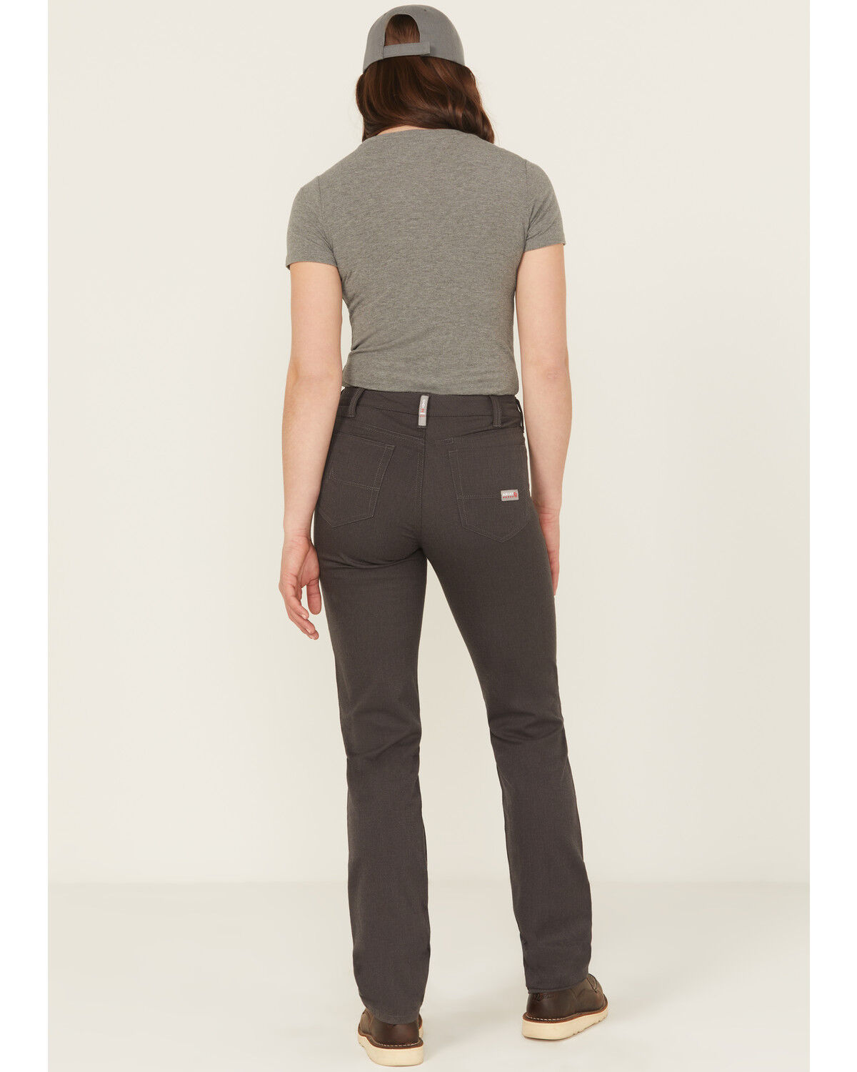 Image #3 - Ariat Women's FR Duralight Ripstop Straight Work Pants, Charcoal, hi-res