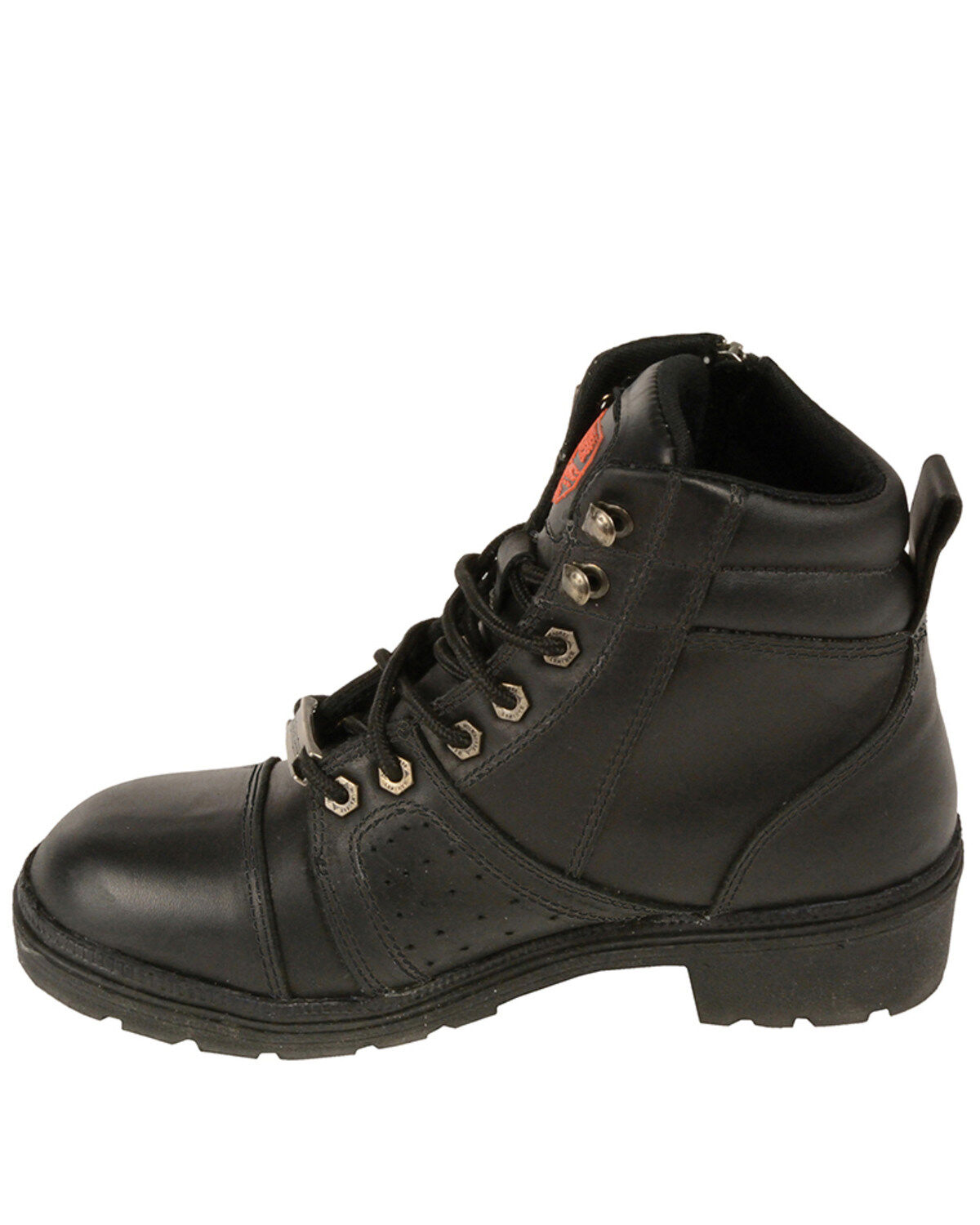 Image #3 - Milwaukee Leather Women's Lace To Toe Boots - Round Toe, Black, hi-res