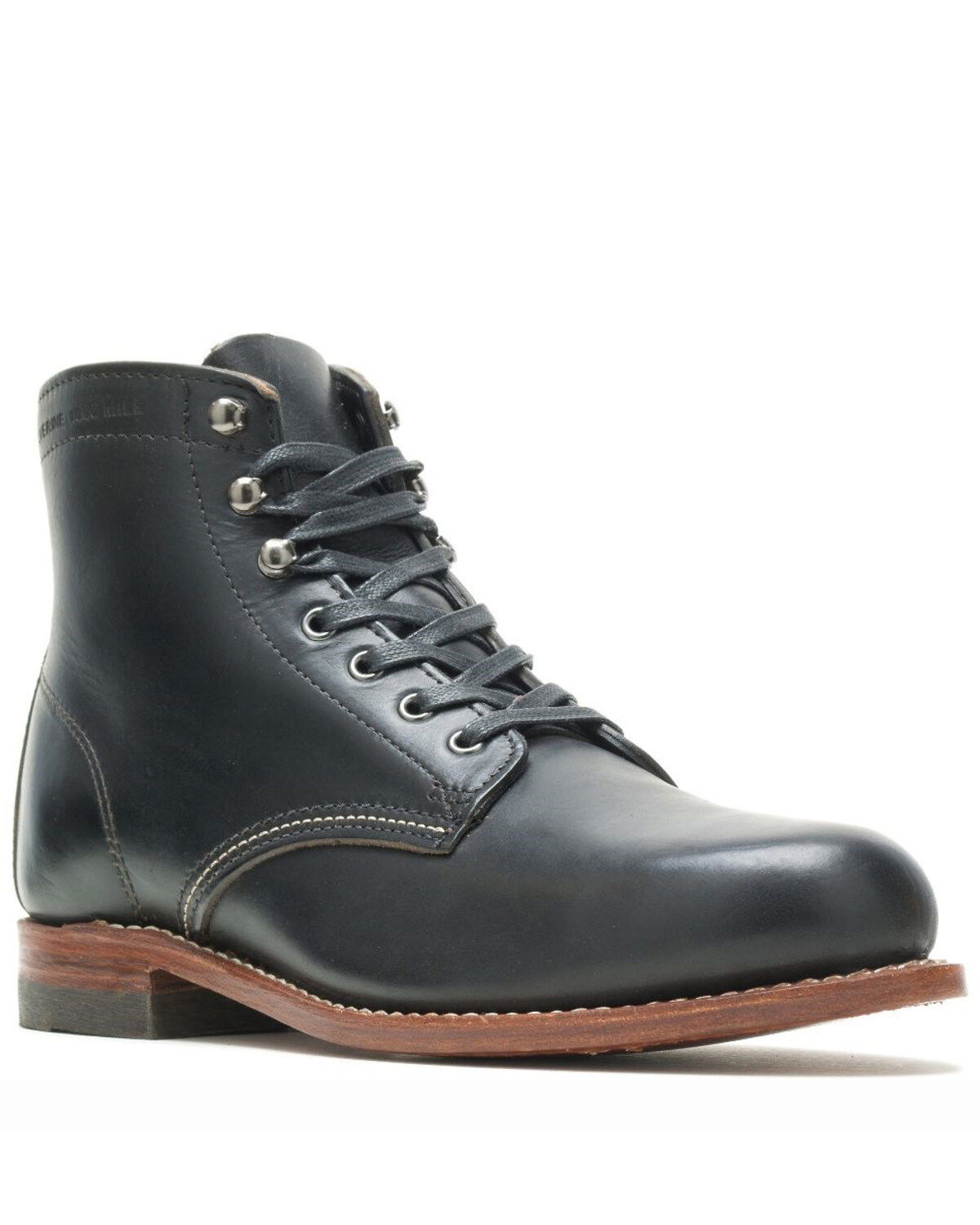 Image #1 - Wolverine Men's 1000 Mile Lace-Up Boots - Round Toe, Black, hi-res