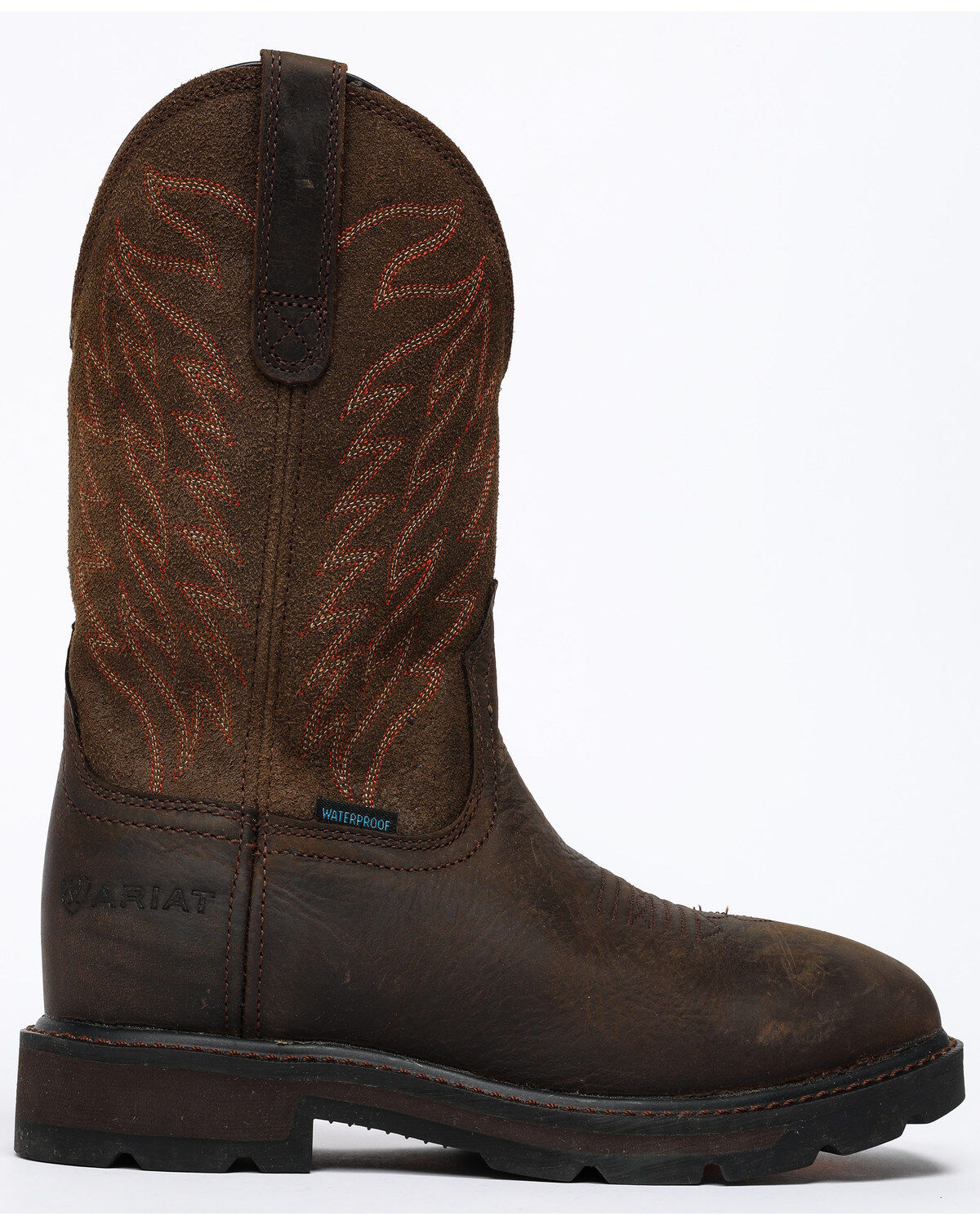 Image #2 - Ariat Men's Groundbreaker H20 Boots - Soft Toe, Dark Brown, hi-res