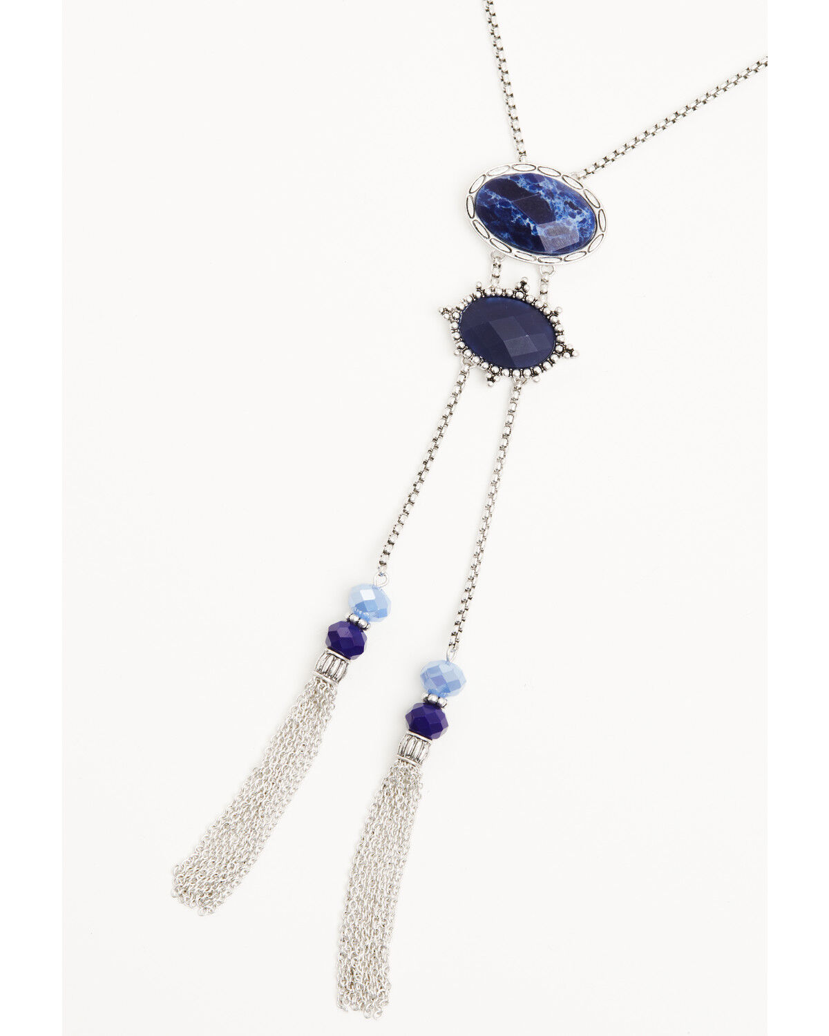Image #3 - Lainey Wilson Women's Stone Tassel Bolo Necklace, Silver, hi-res
