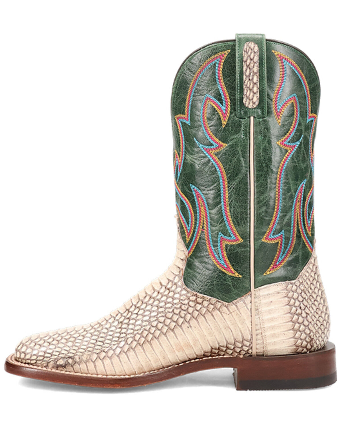 Image #3 - Dan Post Men's Exotic Snake Western Boots - Broad Square Toe, Natural, hi-res