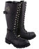 Image #1 - Milwaukee Leather Women's Front Toe Cap Riding Boots - Round Toe, Black, hi-res