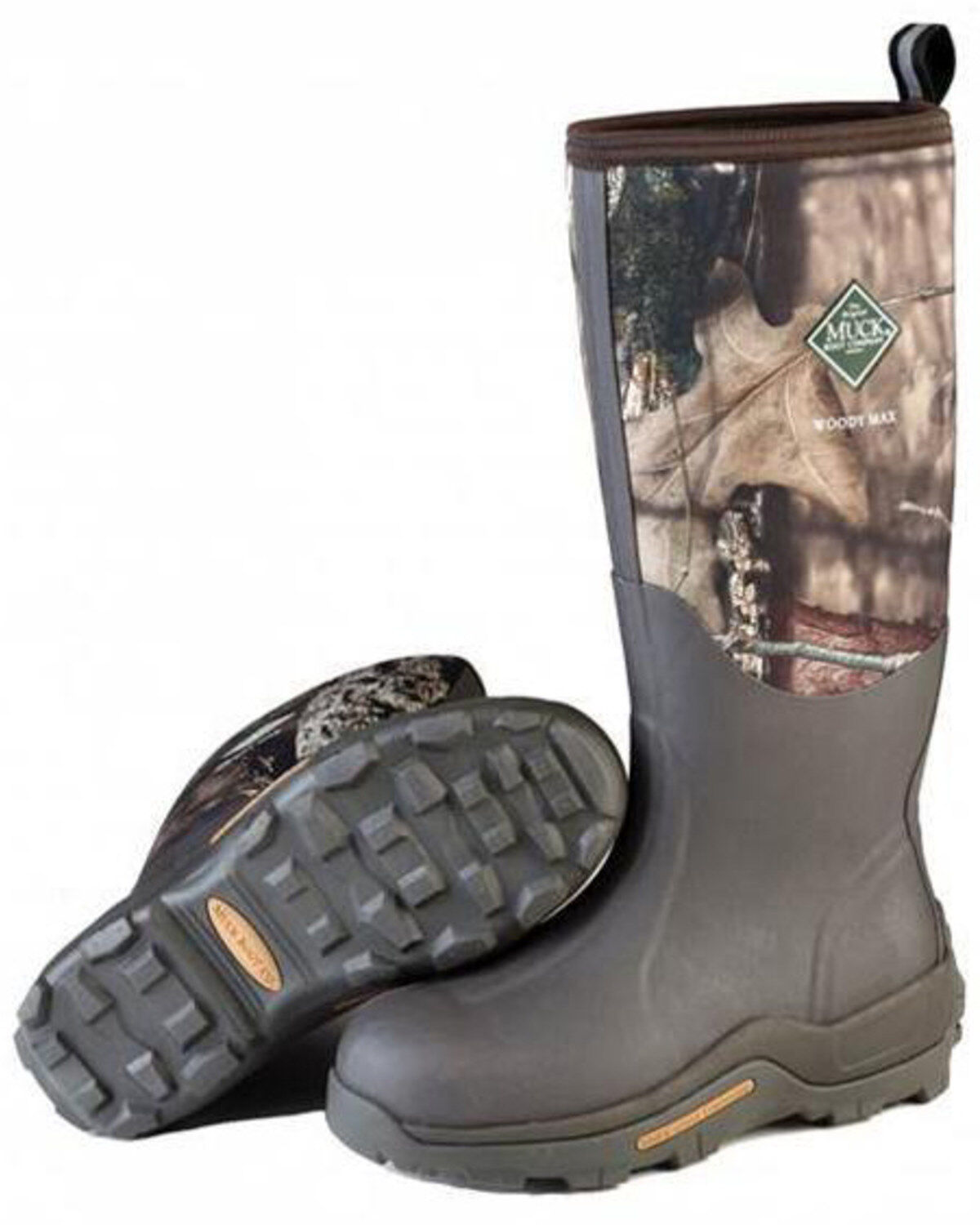 Image #1 - Muck Boots Men's Woody Max Rubber Hunting Boots - Round Toe, Camouflage, hi-res