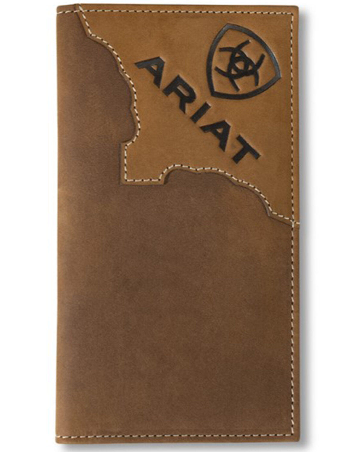 Ariat Men's Two Tone Rodeo Wallet, Brown, hi-res