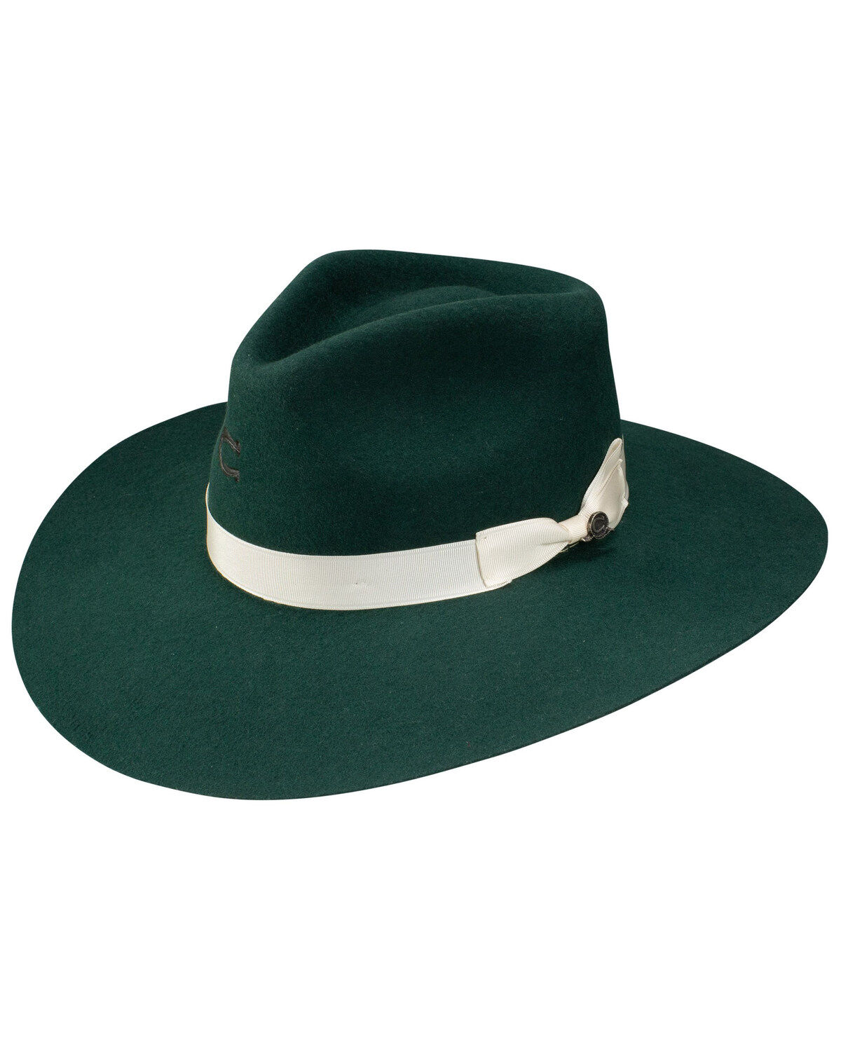 Image #1 - Charlie 1 Horse Women's Highway Wool Western Fashion Hat, Green, hi-res