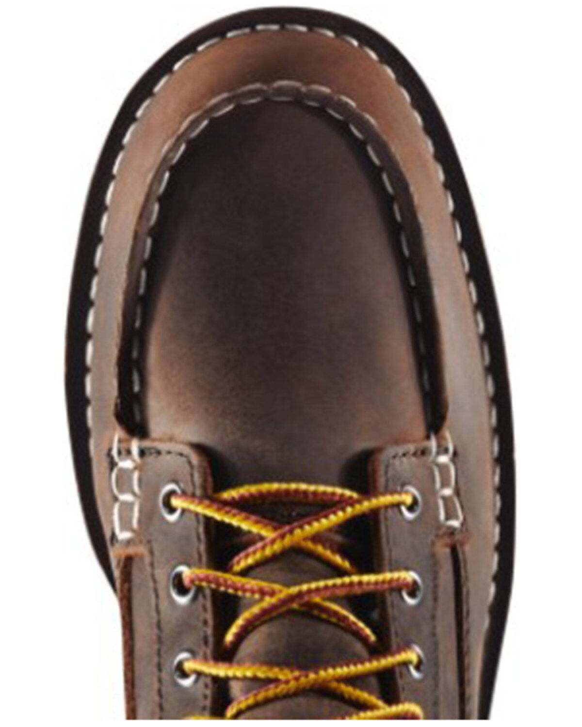 Image #4 - Danner Women's 6" Bull Run Full-Grain Wedge Moc Work Boot - Soft Toe, Brown, hi-res