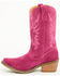 Image #3 - Dingo Little Girls' Thunder Road Suede Western Boots - Snip Toe, Pink, hi-res
