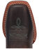 Image #6 - Dan Post Girls' Salina Western Boots - Broad Square Toe, Chocolate/turquoise, hi-res