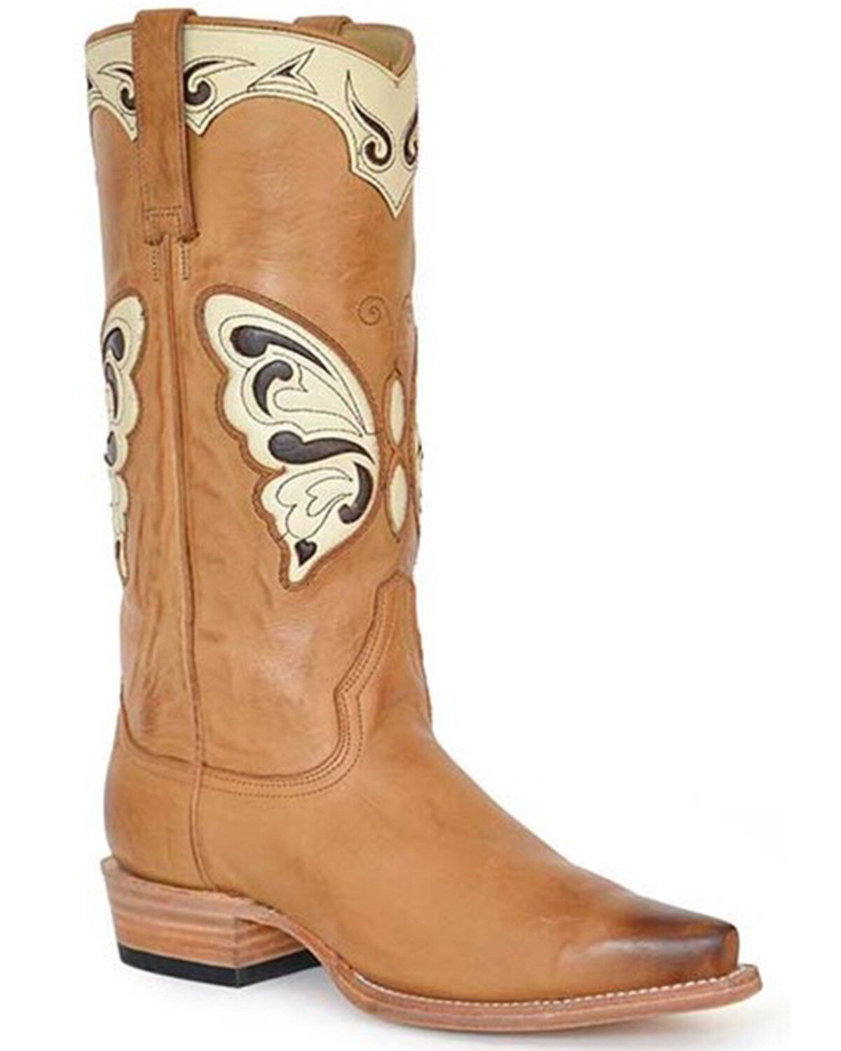 Image #1 - Stetson Women's Mariposa Western Boots - Snip Toe, Brown, hi-res
