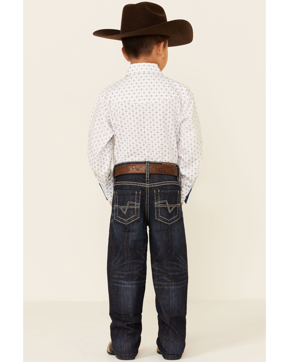 Image #1 - Cody James Little Boys' Night Hawk Medium Wash Mid Rise Stretch Relaxed Bootcut Jeans, Blue, hi-res