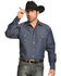 Image #1 - Wrangler Men's Denim Long Sleeve Work Shirt, Indigo, hi-res