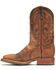 Image #2 - Double H Men's I.C.E. Saddle Vamp Western Work Boots - Broad Square Toe, Tan, hi-res