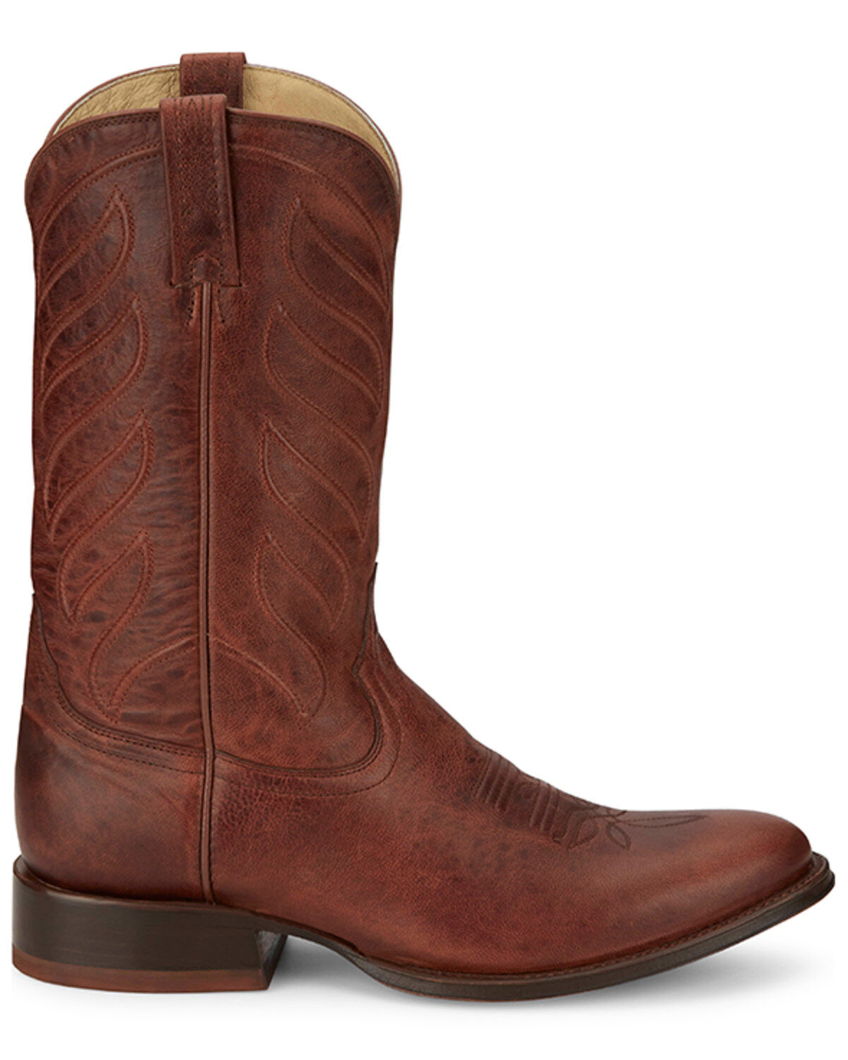 Image #2 - Tony Lama Men's Lenado Western Boots - Round Toe, Cognac, hi-res