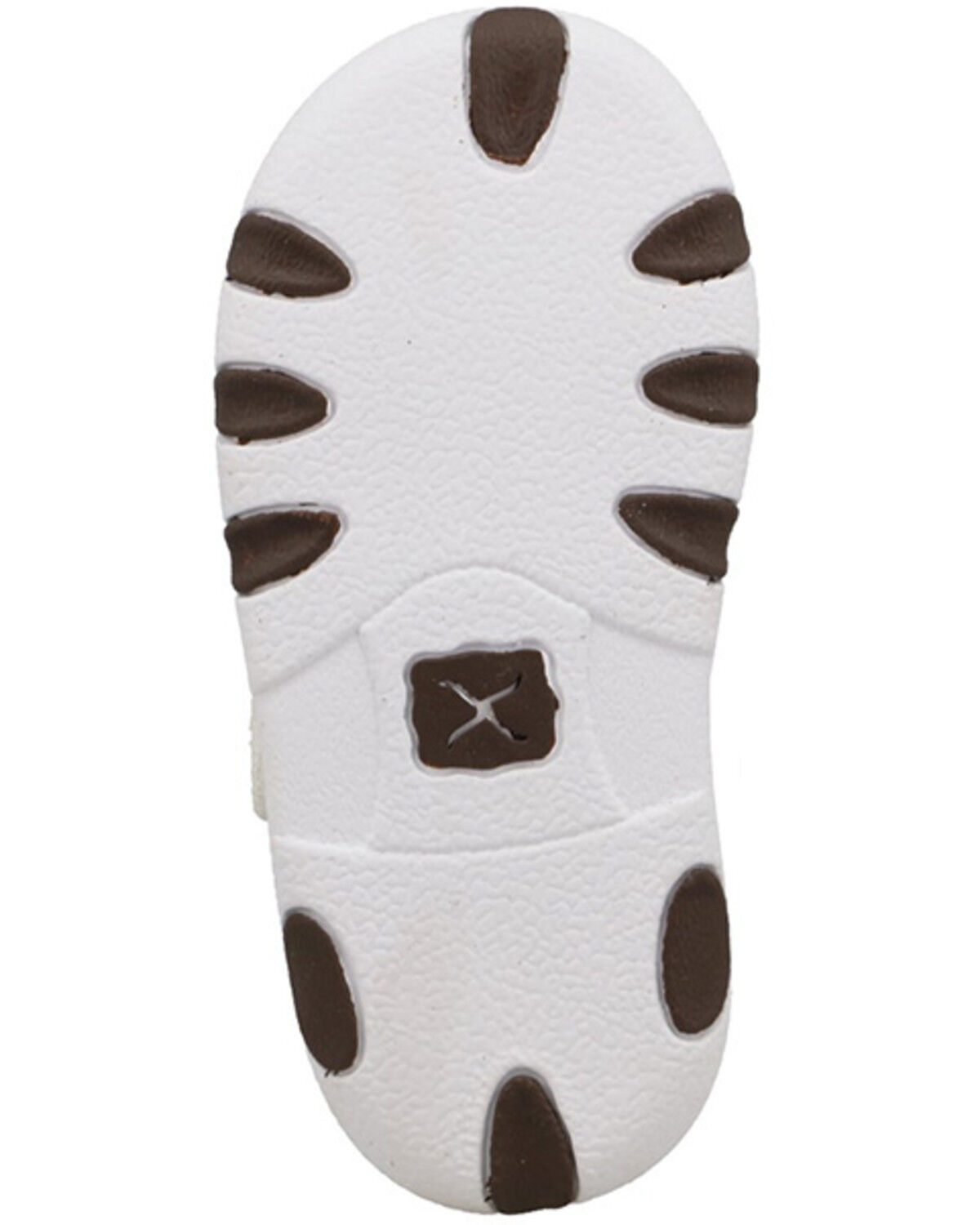 Image #7 - Twisted X Infant Kid's Southwestern Print Driving Mocs, White, hi-res