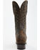Image #5 - El Dorado Men's Bison Western Boots - Round Toe, Chocolate, hi-res