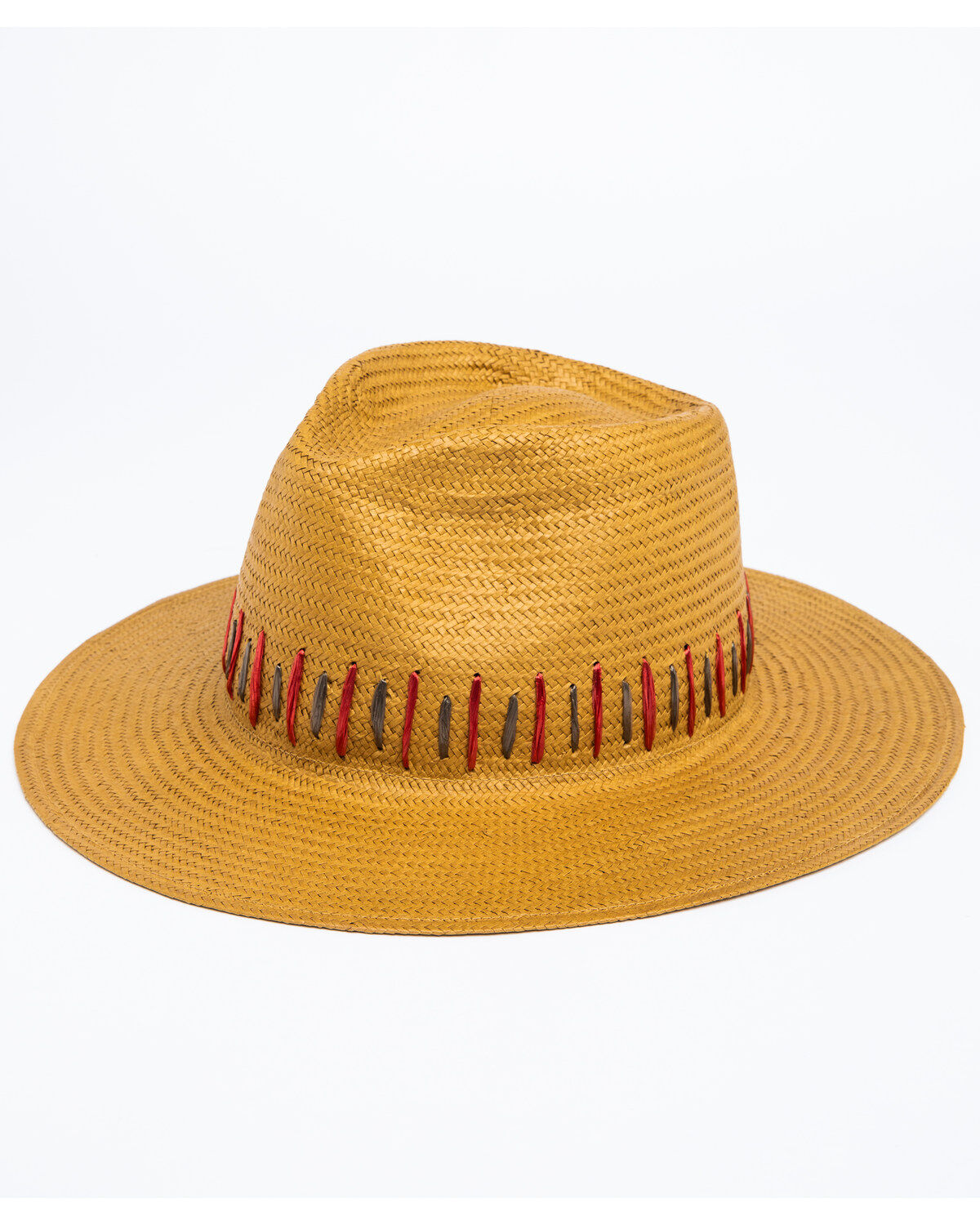 Image #2 - Nikki Beach Women's Raine Straw Fedora, Brown, hi-res