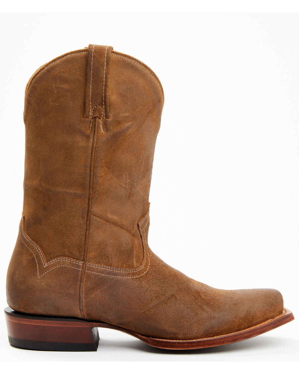 Image #2 - Moonshine Spirit&reg; Men's Pancho Roughout Western Boots - Square Toe, Brown, hi-res