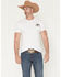 Image #2 - Cowboy Hardware Men's Boot Barn Exclusive American Made Short Sleeve Graphic T-Shirt, White, hi-res