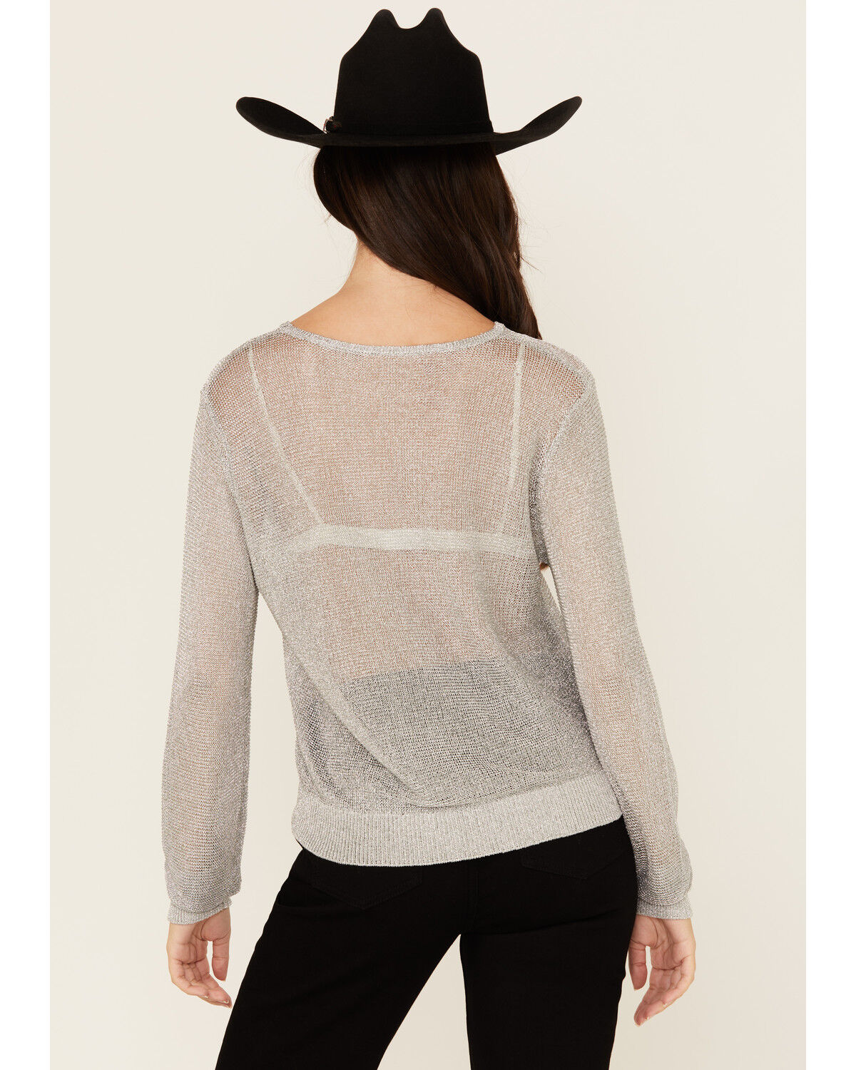 Image #4 - Revel Women's Long Sleeve Shirt, Silver, hi-res
