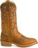 Image #3 - Double-H Men's Gel ICE Steel Toe Western Work Boots, Brown, hi-res