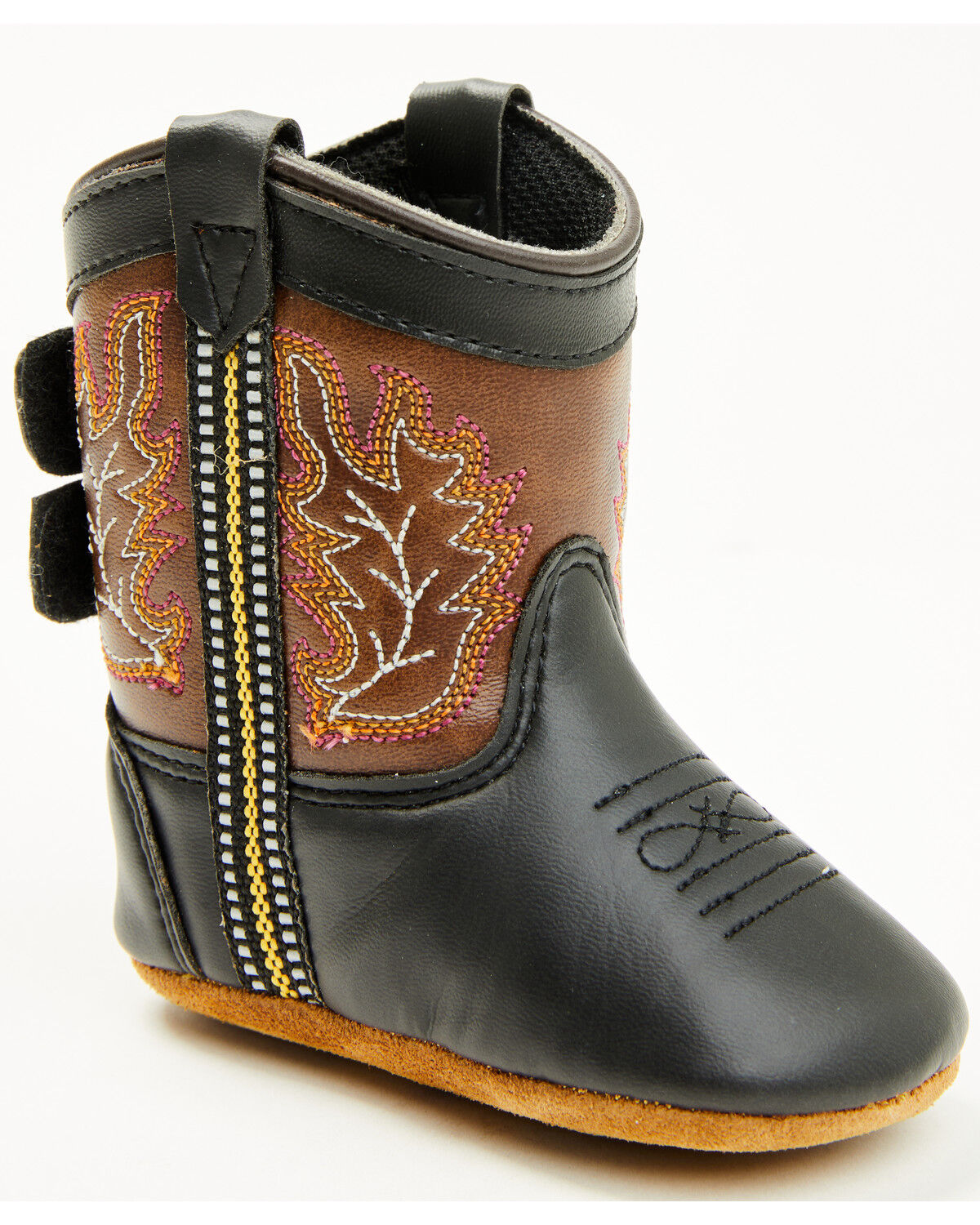 Image #1 - Boot Barn Infant Boys' Blazin Poppet Boots - Round Toe, Black/brown, hi-res
