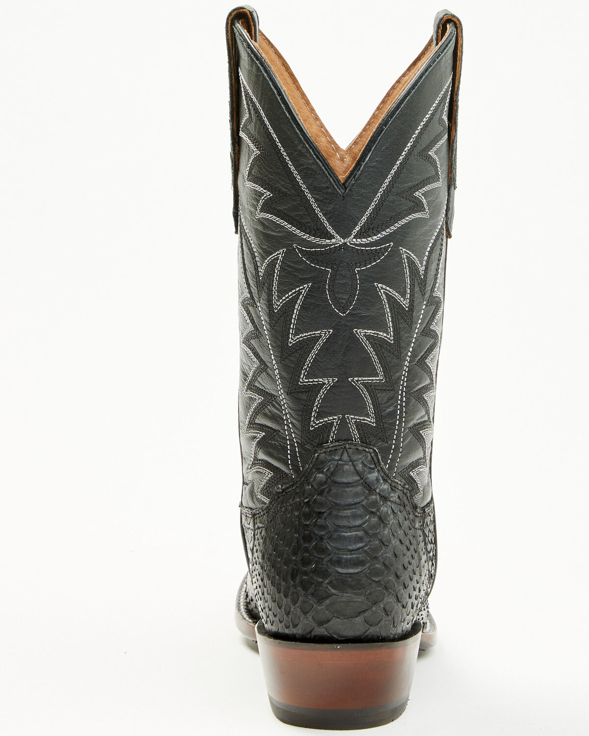 Image #5 - Cody James Men's Exotic Python Western Boots - Round Toe, Grey, hi-res