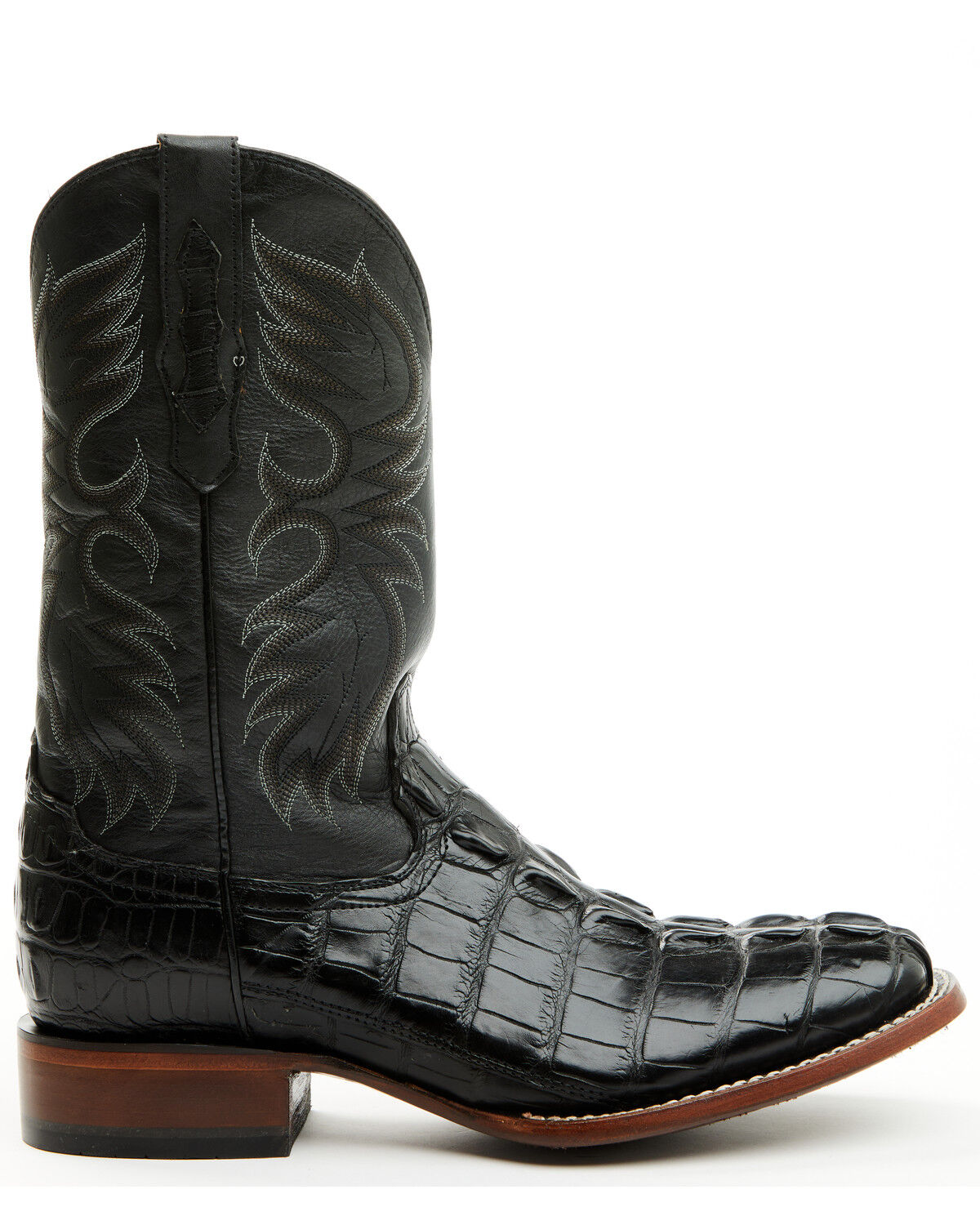 Image #2 - Cody James Men's Exotic Alligator Western Boots - Broad Square Toe, Black, hi-res