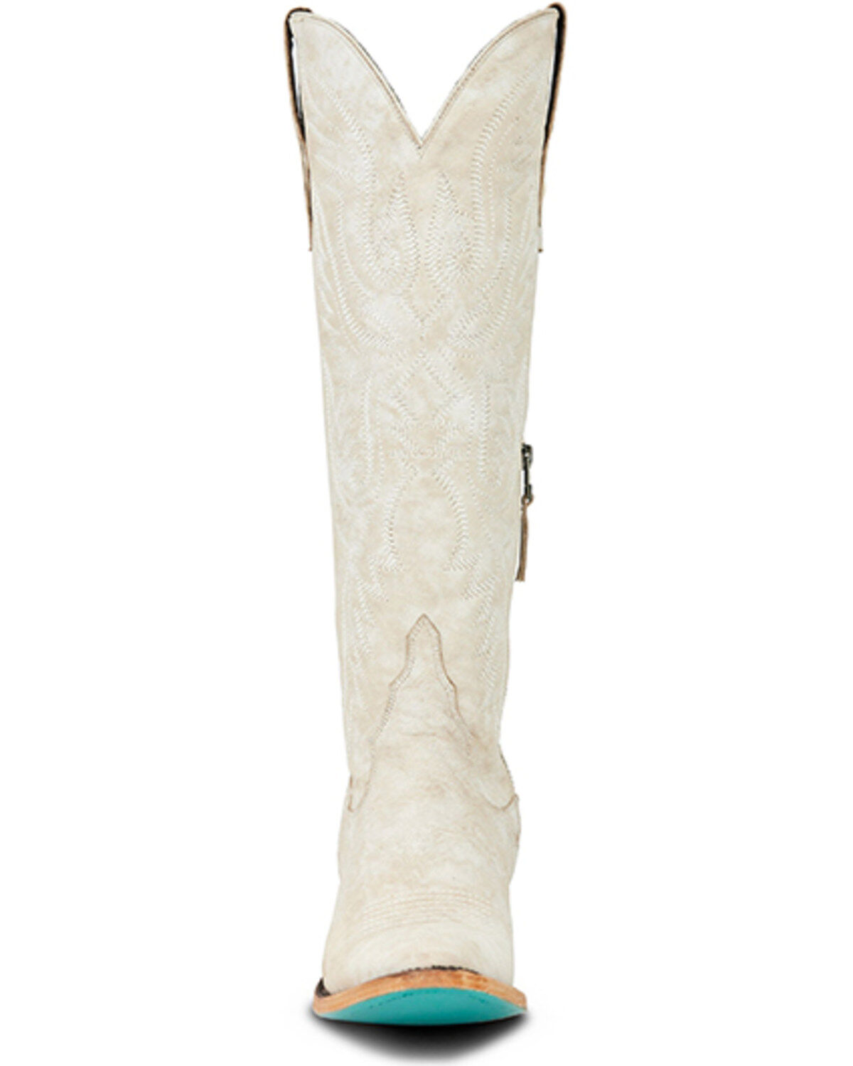 Image #4 - Lane Women's Monica Tall Western Boots - Round Toe, Ivory, hi-res