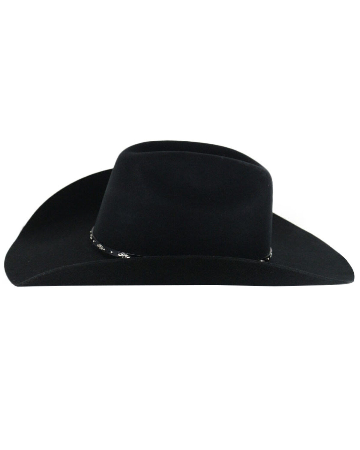 Image #4 - Cody James&reg; Men's Drifter 3X Rider Crown Wool Hat, Black, hi-res