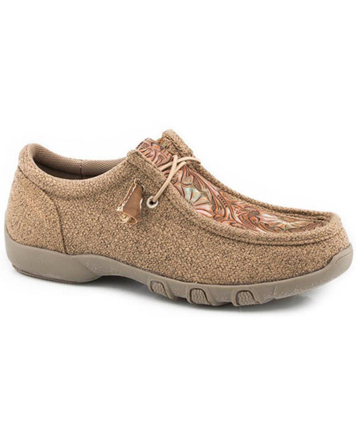 Image #1 - Roper Boys' Chillin Casual Shoes - Moc Toe, Tan, hi-res