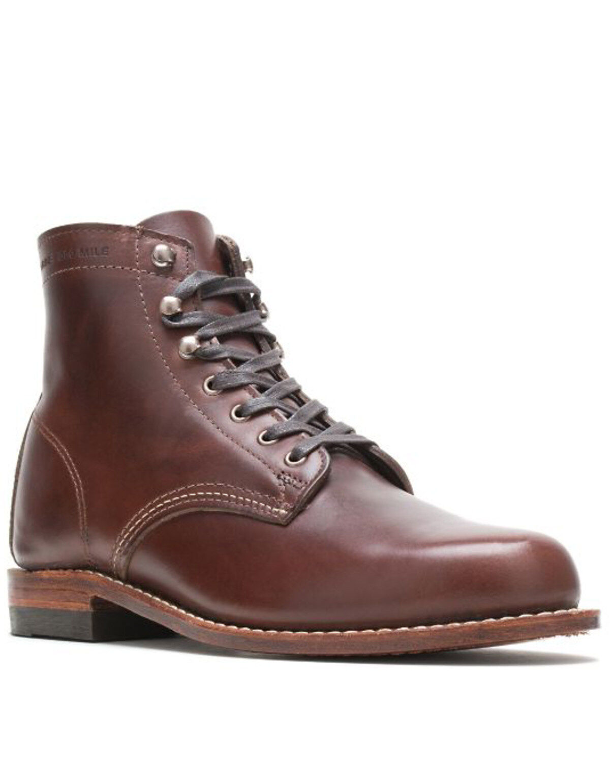 Image #1 - Wolverine Men's 1000 Mile Lace-Up Boots - Round Toe, Brown, hi-res