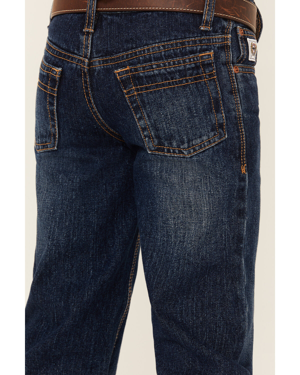 Image #4 - Cinch Boys' White Label Slim Straight Denim Jeans, Denim, hi-res