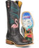 Image #1 - Tin Haul Women's Trailerhood Western Boots - Broad Square Toe, Black, hi-res