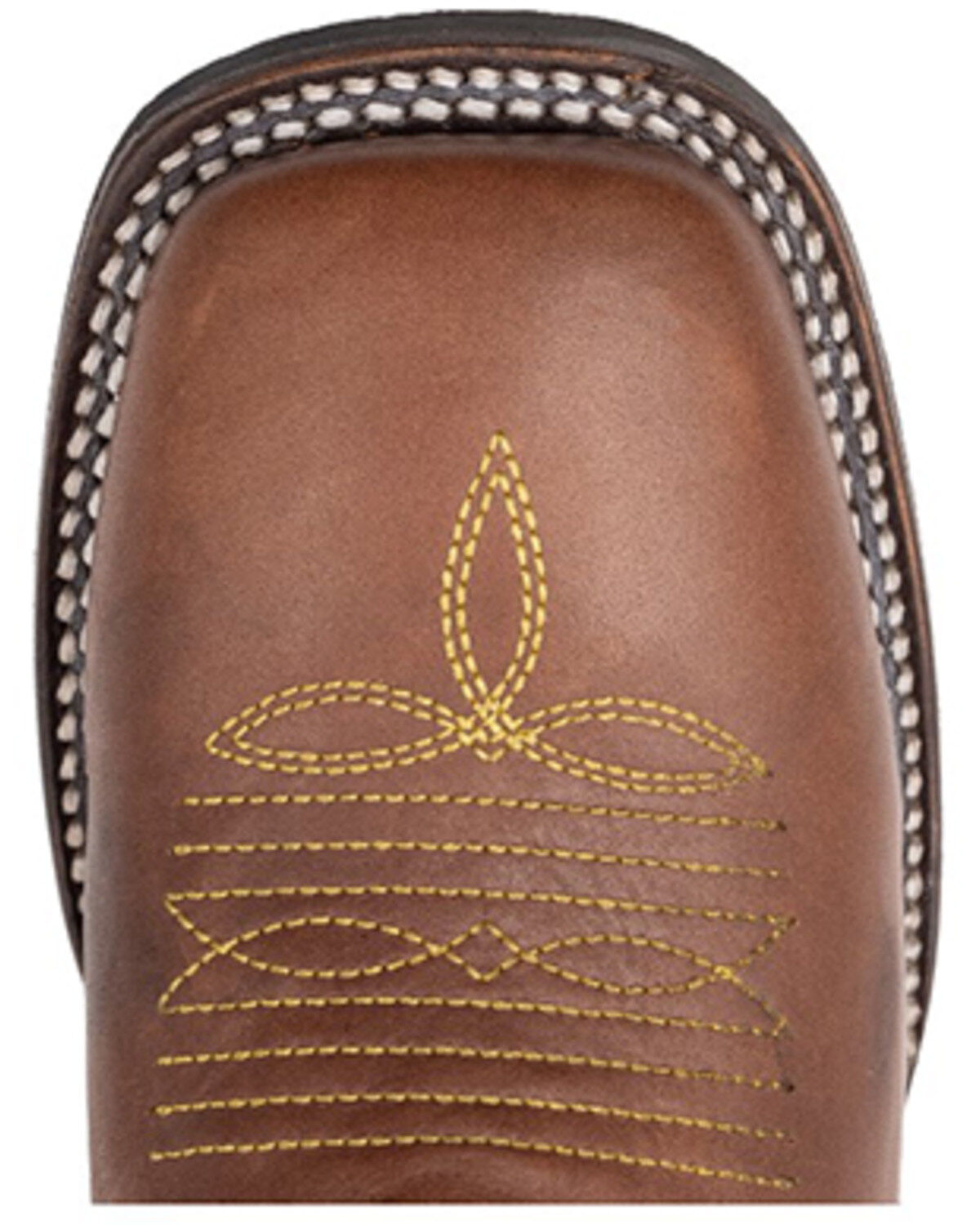 Image #6 - Ferrini Men's Maverick Western Boots - Broad Square Toe, Lt Brown, hi-res